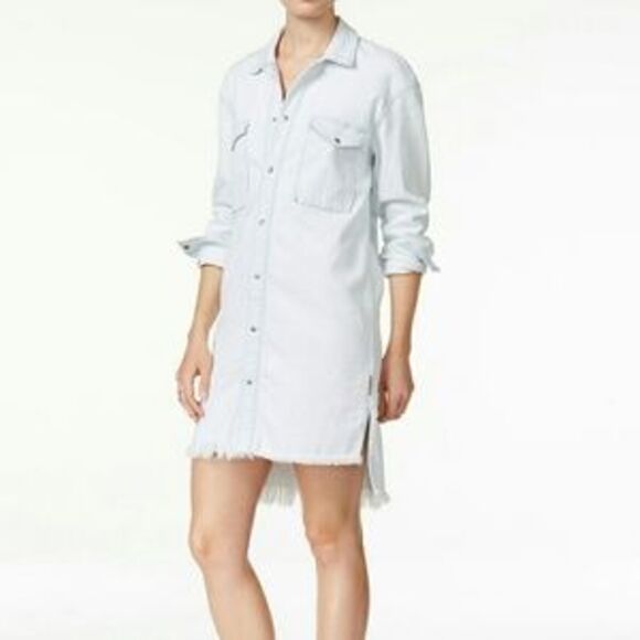 Hudson Jeans Denim - 🕶HP🕶 Hudson Button Up High Low Denim Jean Dress